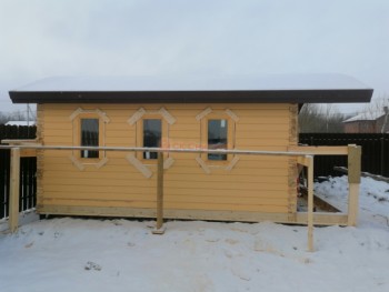 Фото №3: баня из бруса 133