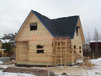 Фото №49: дом из бруса 16